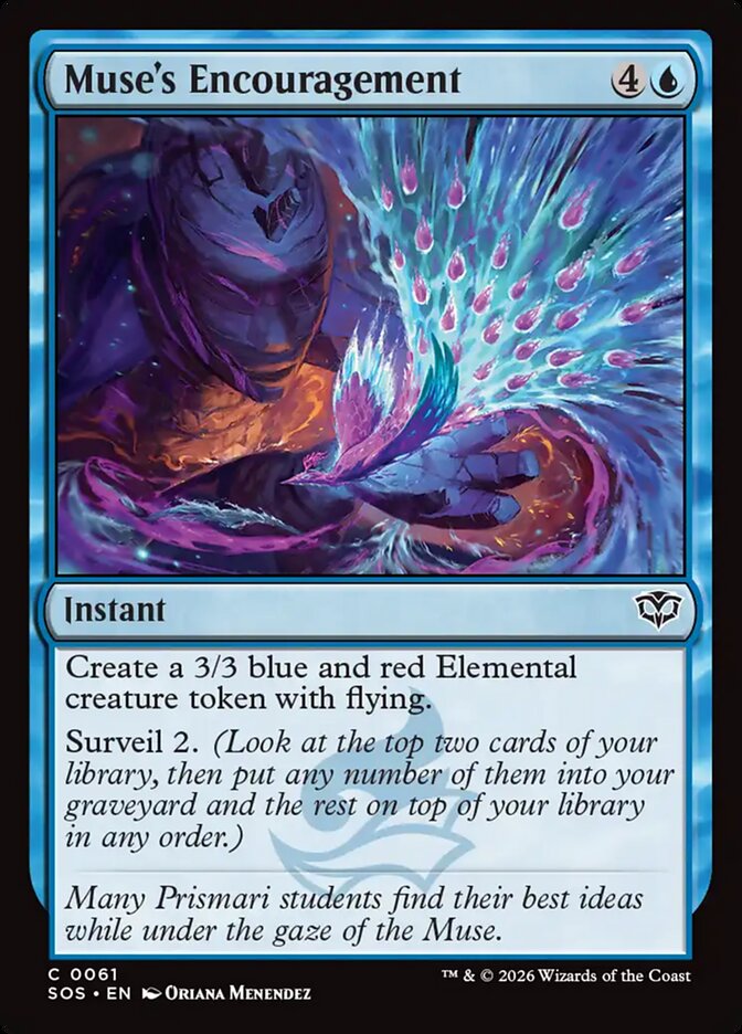 Muse's Encouragement Secrets of Strixhaven #061Card Front
