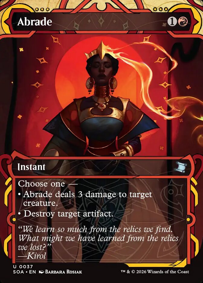 Abrade Secrets of Strixhaven Mystical Archive #037Card Front