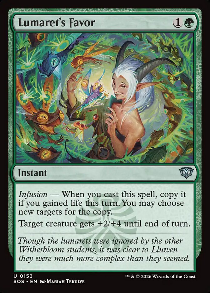 Lumaret's Favor Secrets of Strixhaven #153Card Front