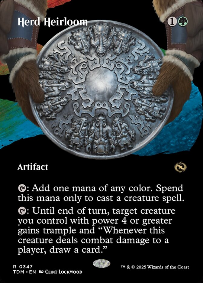 Borderless Herd Heirloom Tarkir Dragonstorm #347