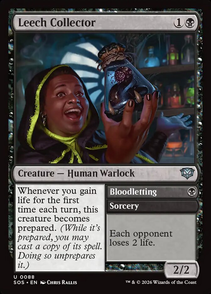 Leech Collector // Bloodletting Secrets of Strixhaven #088Card Front