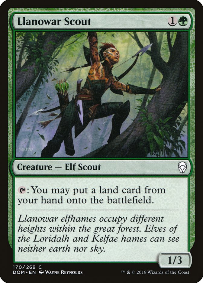Llanowar Scout Dominaria #170