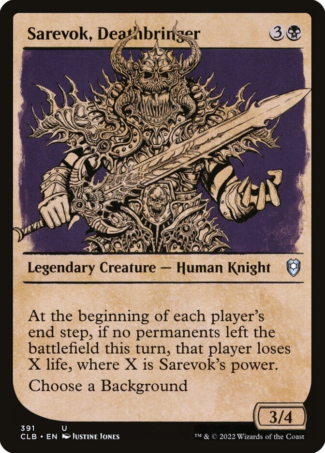 Sarevok, Deathbringer - Commander Legends #391 Card Front