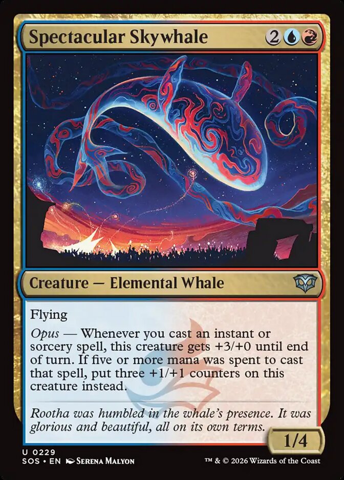 Spectacular Skywhale Secrets of Strixhaven #229Card Front