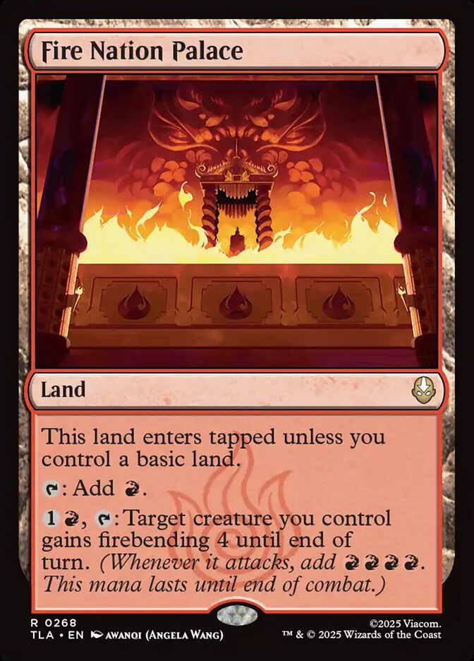 Fire Nation Palace Avatar The Last Airbender #268 MTG Single Card Front