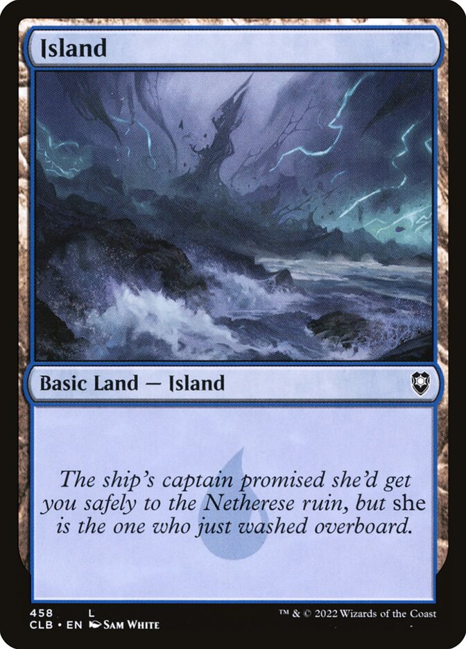 Island - Commander Legends #458 Card Front