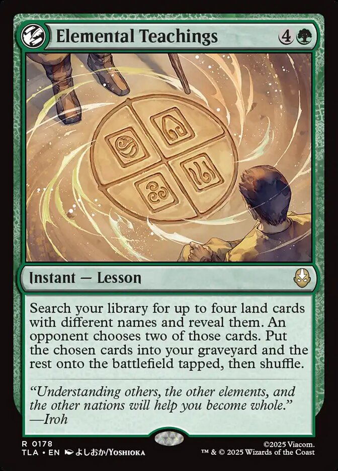 Elemental Teachings Avatar The Last Airbender #178 MTG Single Card Front