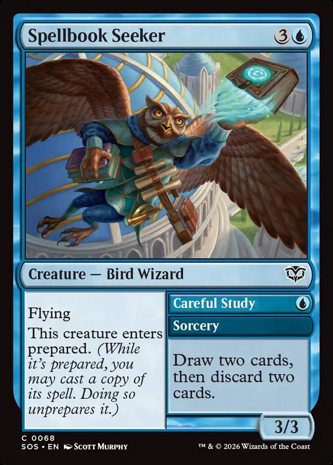 Spellbook Seeker // Careful Study Secrets of Strixhaven #068Card Front