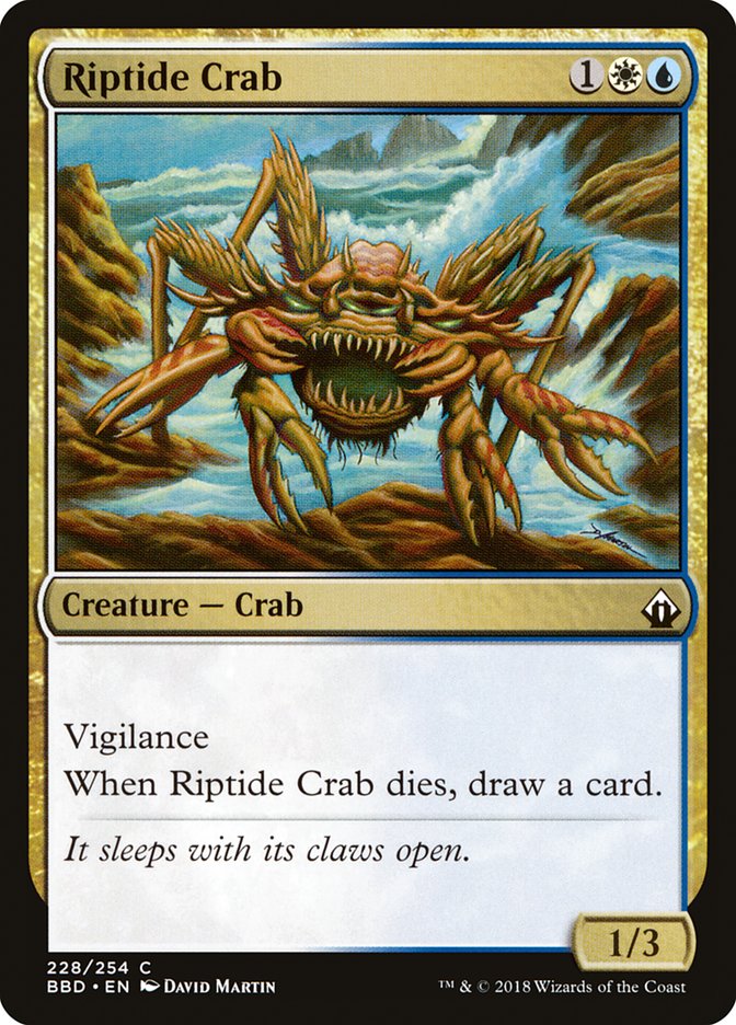 Riptide Crab Battlebond #228 | Magic! The Gathering Single