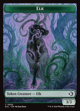 Elk Lorwyn Eclipsed Token #002