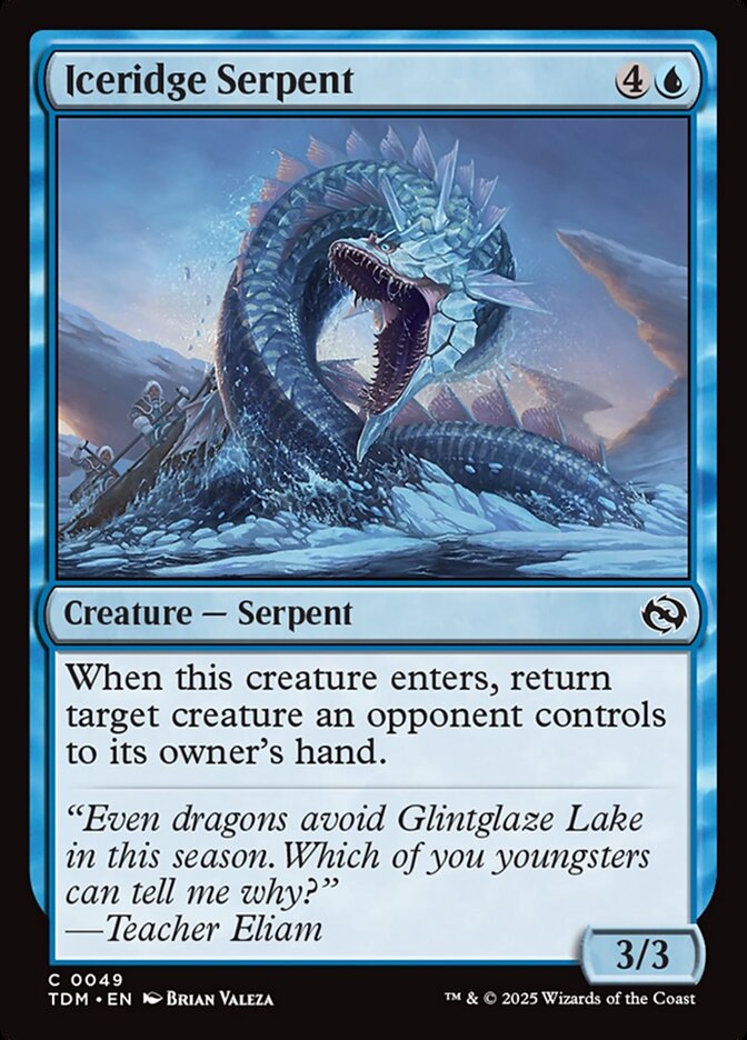 Iceridge Serpent Tarkir Dragonstorm #049