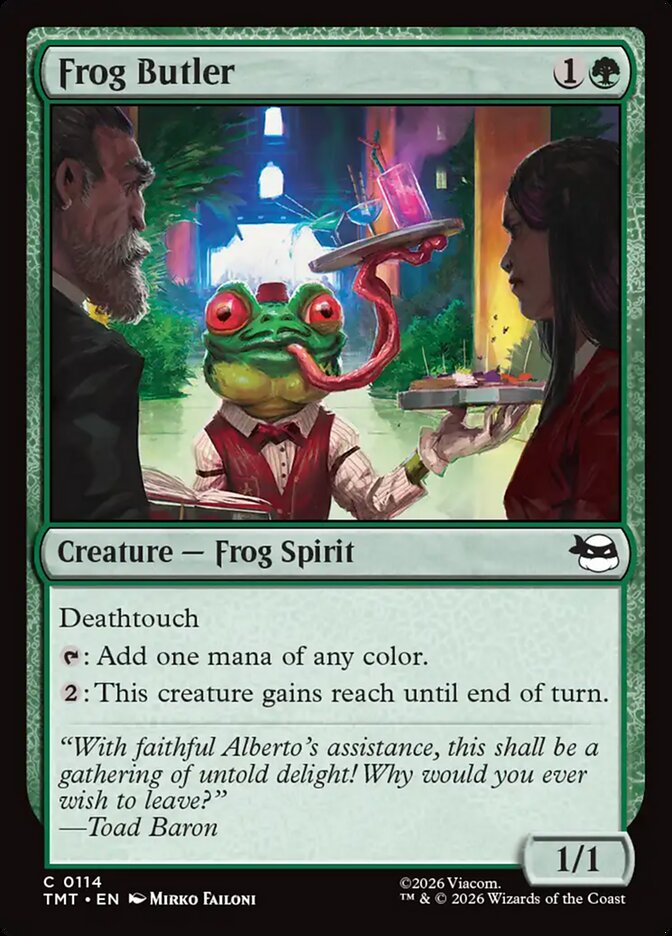 Frog Butler Teenage Mutant Ninja Turtles #114