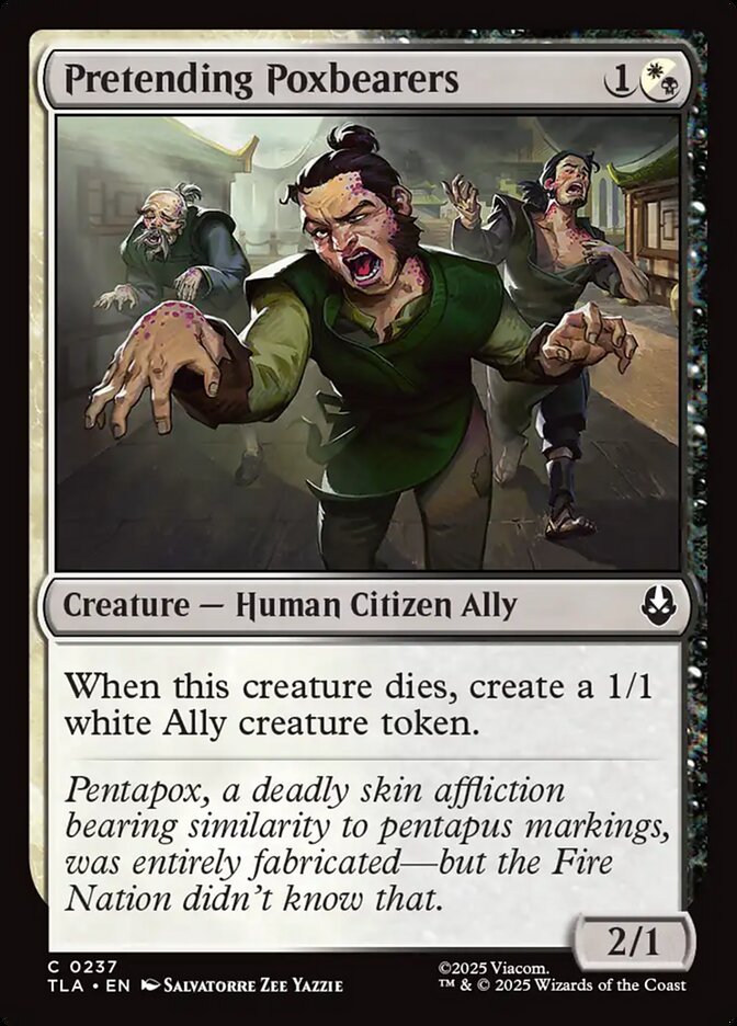 Pretending Poxbearers Avatar The Last Airbender #237 MTG Single Card Front