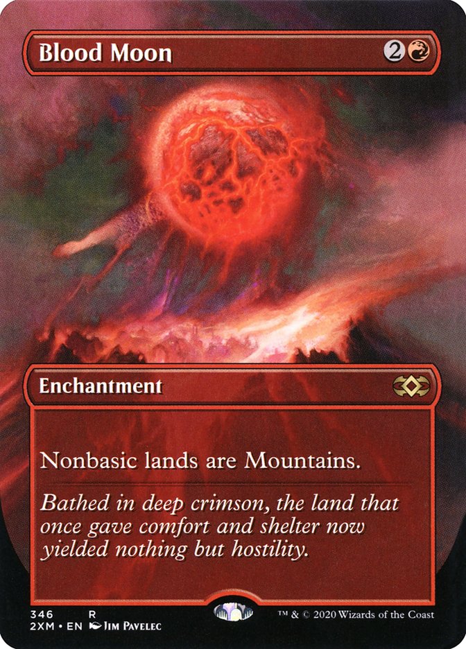Borderless Blood Moon Double Masters #346 Card Front