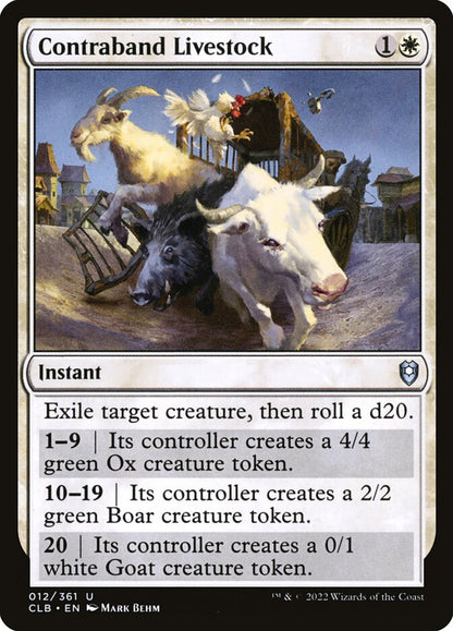 Contraband Livestock - Commander Legends #012 Card Front