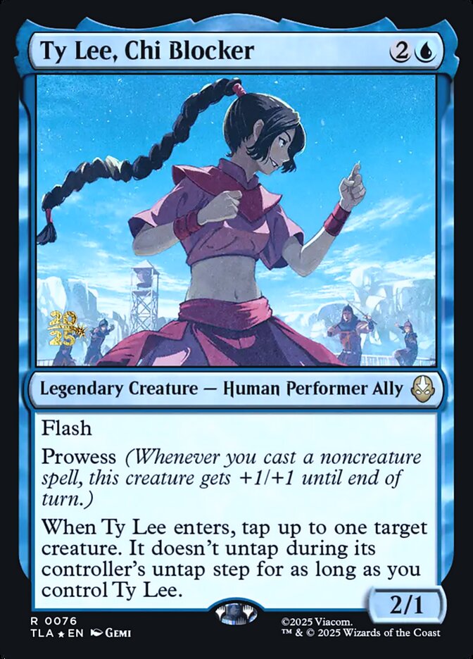 Ty Lee, Chi Blocker Avatar The Last Airbender #076 Prerelease Promo Card Front