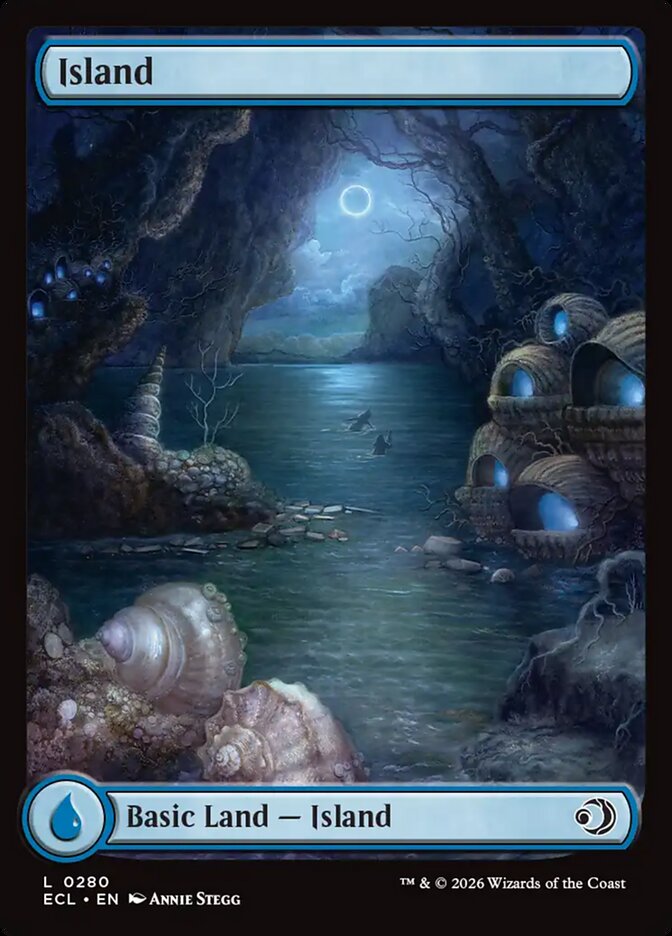 Island Shadowmoor Full Art Basic Land Lorwyn Eclipsed #280