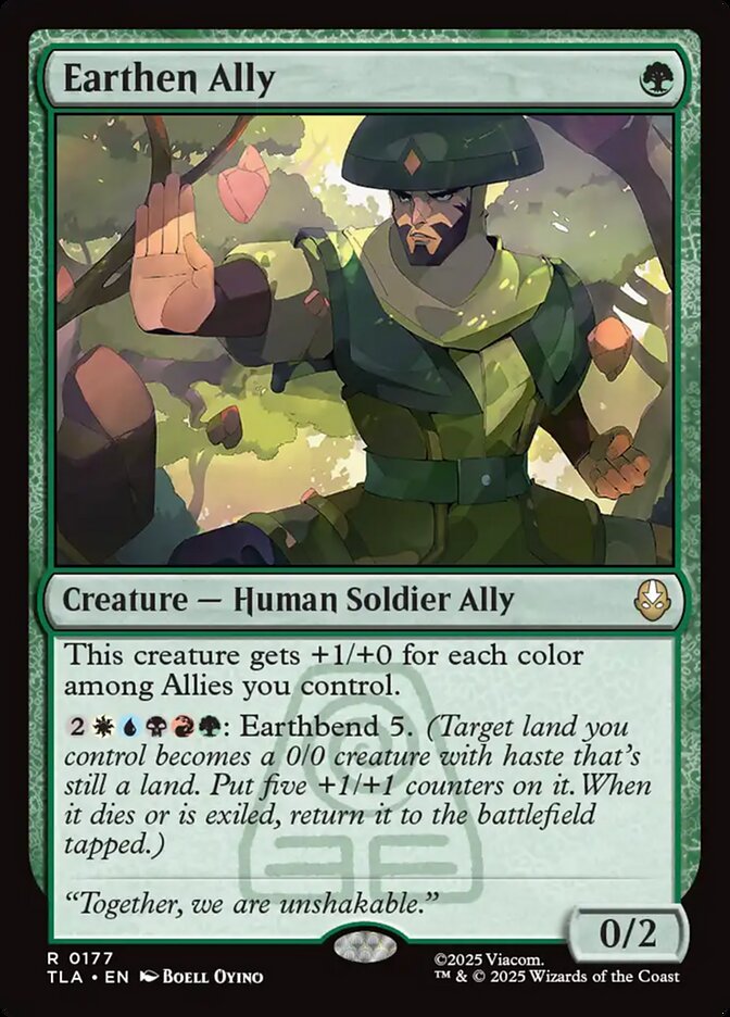 Earthen Ally Avatar The Last Airbender #177 MTG Single Card Front