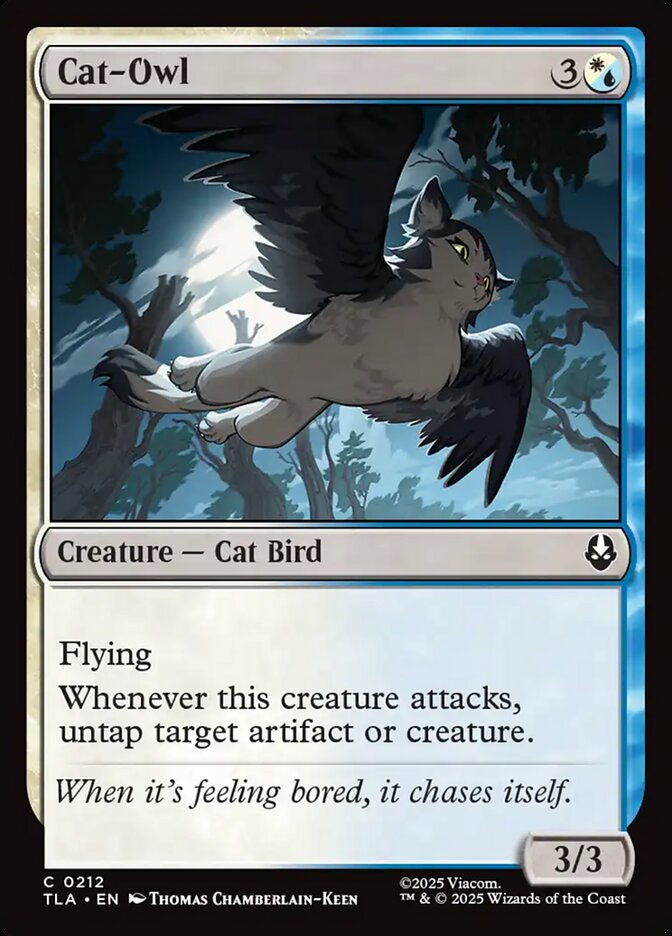 Cat-Owl Avatar The Last Airbender #212 MTG Single Card Front