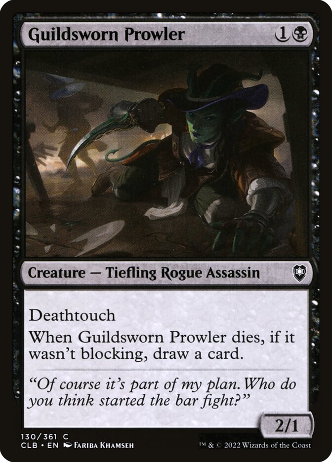 Guildsworn Prowler - Commander Legends #130 Card Front