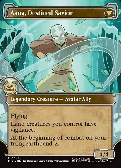 Elemental Frame Aang, at the Crossroads // Aang, Destined Savior Avatar The Last Airbender #346 MTG Single Card Back