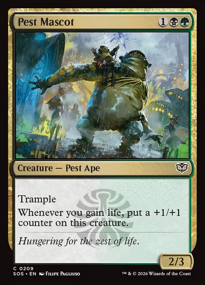Pest Mascot Secrets of Strixhaven #209Card Front