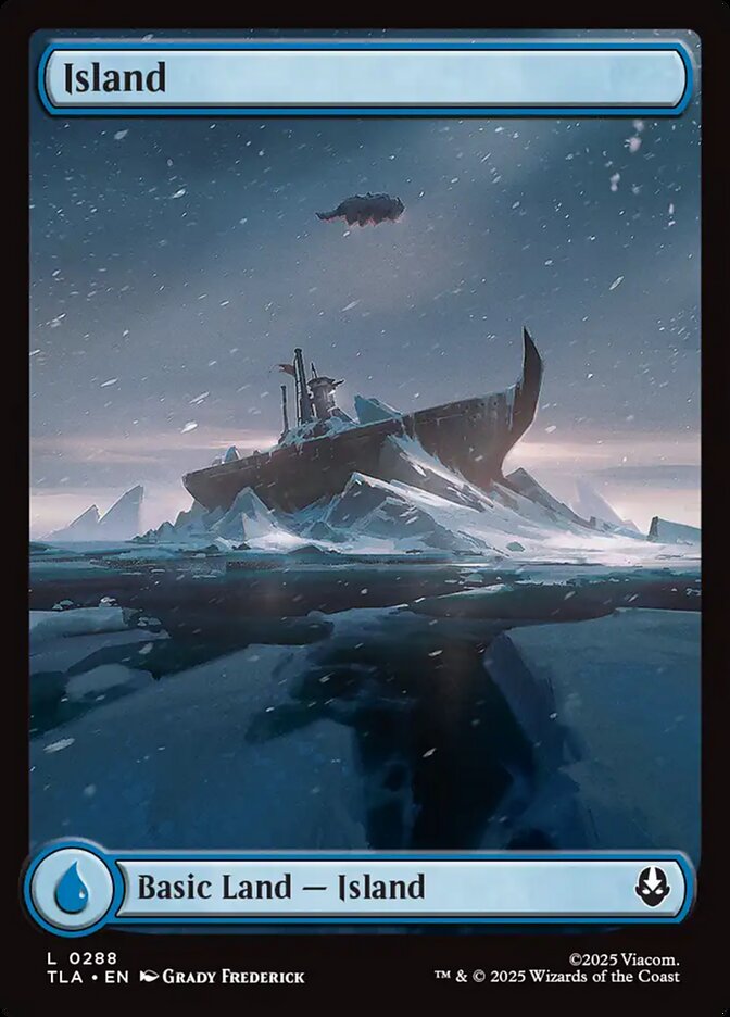 Full Art Appa Basic Island Avatar The Last Airbender #288 MTG Single Card Front