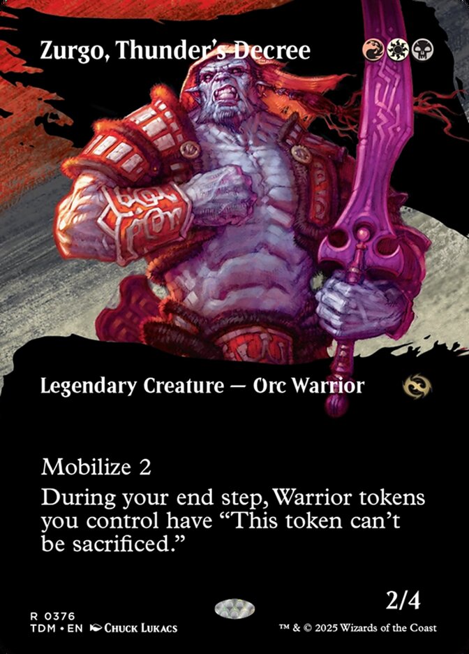Borderless Zurgo, Thunder's Decree Tarkir Dragonstorm #376