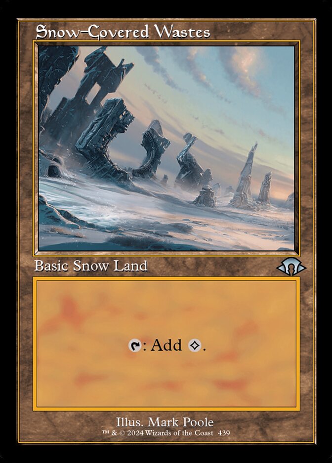 Snow-Covered Wastes Retro Frame MTG Single | MH3 #439