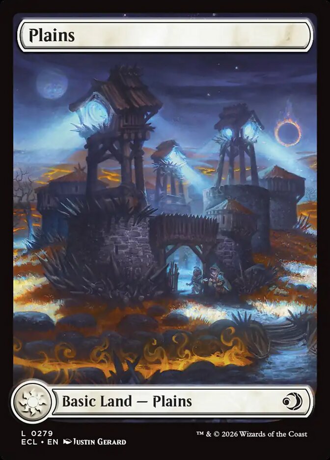 Plains Shadowmoor Full Art Basic Land Lorwyn Eclipsed #279