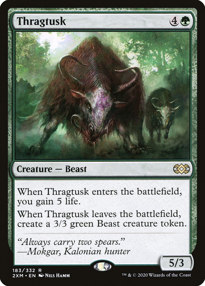 Thragtusk Double Masters #183 Card Front
