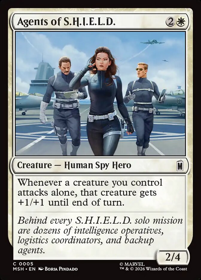 Marvel Superheroes Agents of S.H.I.E.L.D. Card Front