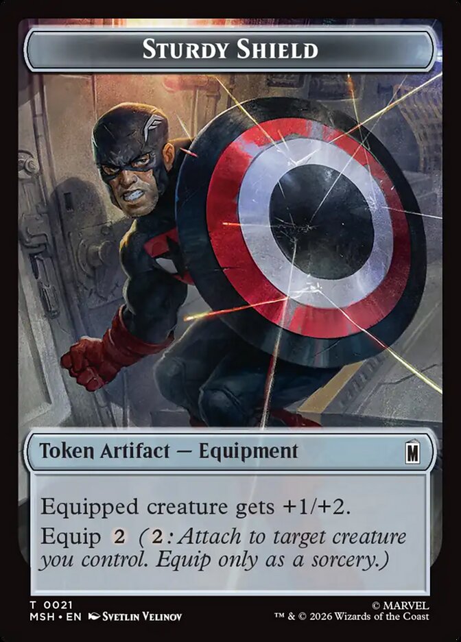 Marvel Superheroes Sturdy Shield Card Front