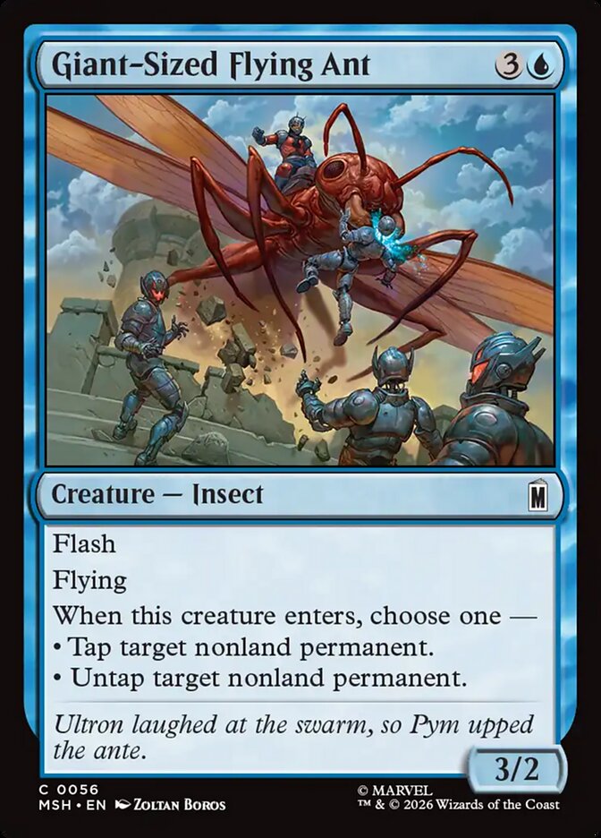 Marvel Superheroes Giant-Sized Flying Ant Card Front