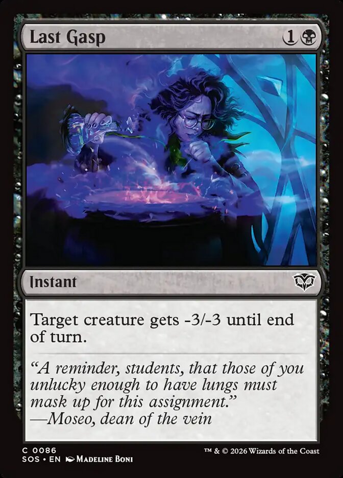 Last Gasp Secrets of Strixhaven #086Card Front