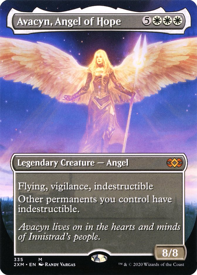 Borderless Avacyn, Angel of Hope Double Masters #335 Card Front