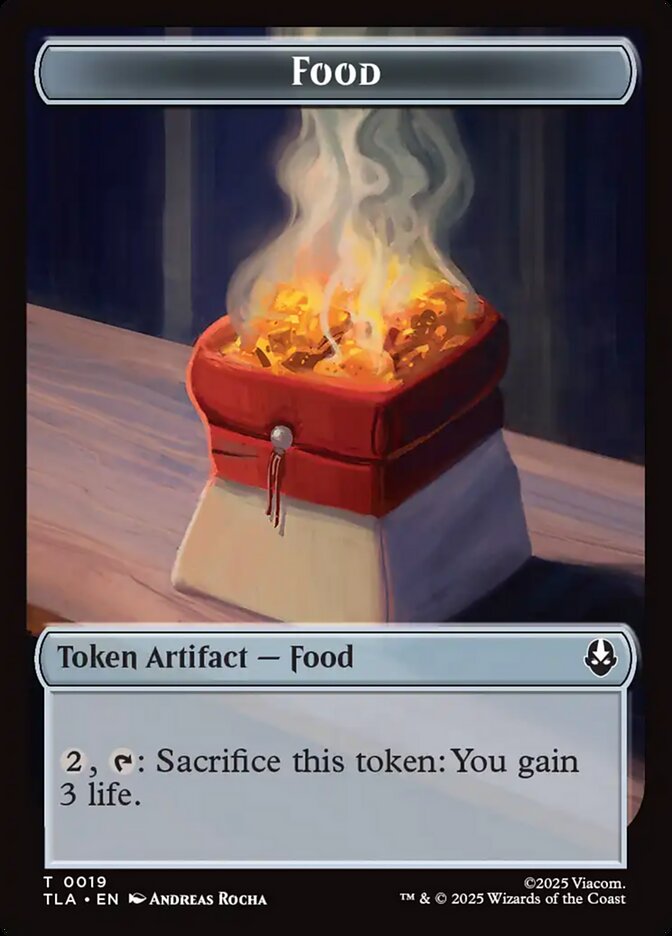 Food Avatar The Last Airbender Token #019 MTG Single Card Front