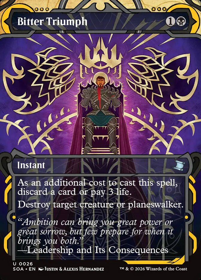 Bitter Triumph Secrets of Strixhaven Mystical Archive #026Card Front