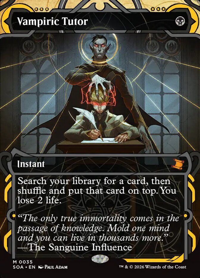 Vampiric Tutor Secrets of Strixhaven Mystical Archive #035Card Front
