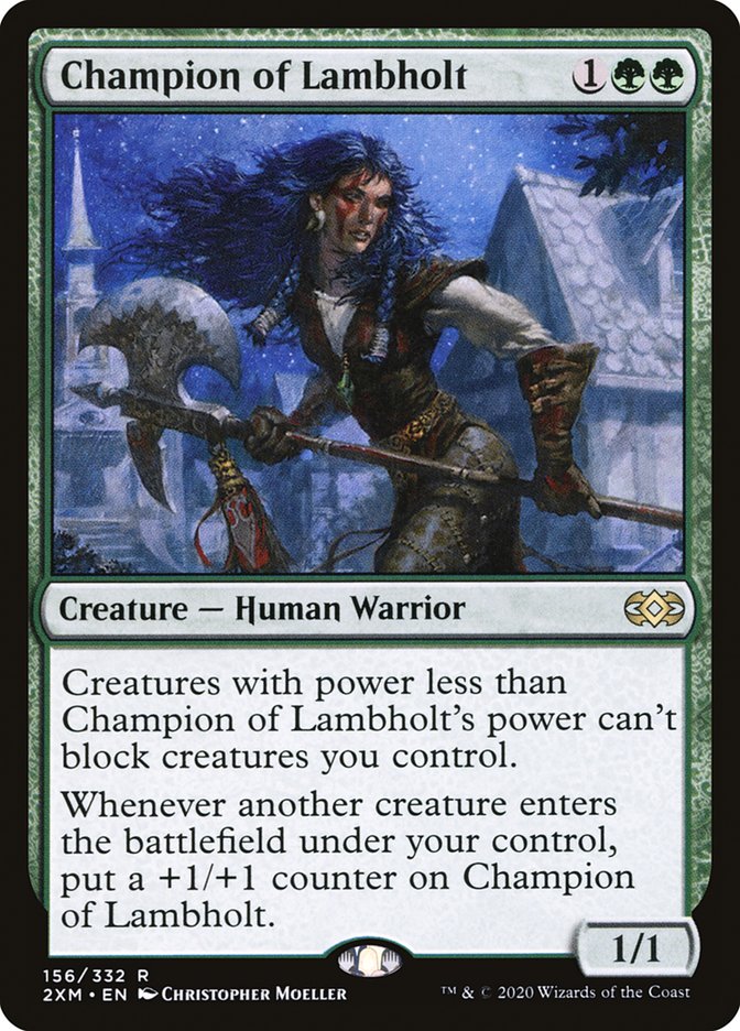 Champion of Lambholt Double Masters #156 Card Front