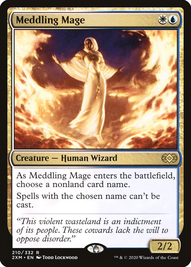 Meddling Mage Double Masters #210 Card Front