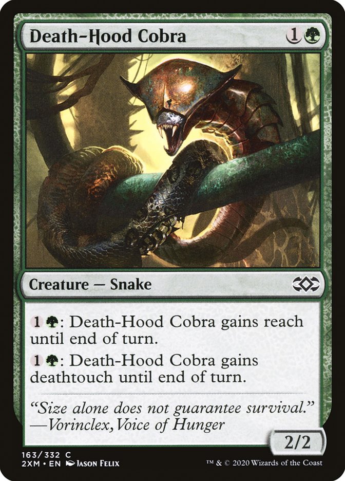 Death-Hood Cobra Double Masters #163 Card Front
