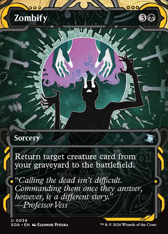 Zombify Secrets of Strixhaven Mystical Archive #036Card Front