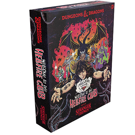 Dungeons and Dragons Stranger Things Welcome to the Hellfire Club boxed set cooperative RPG game contents