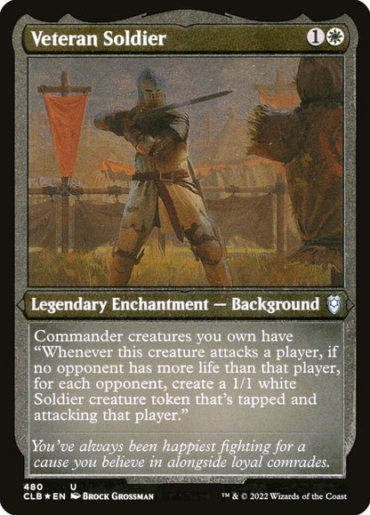 Veteran Soldier - Commander Legends #480 Card Front