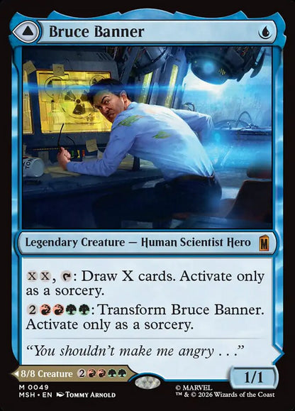 Marvel Superheroes Bruce Banner // The Incredible Hulk Card Front