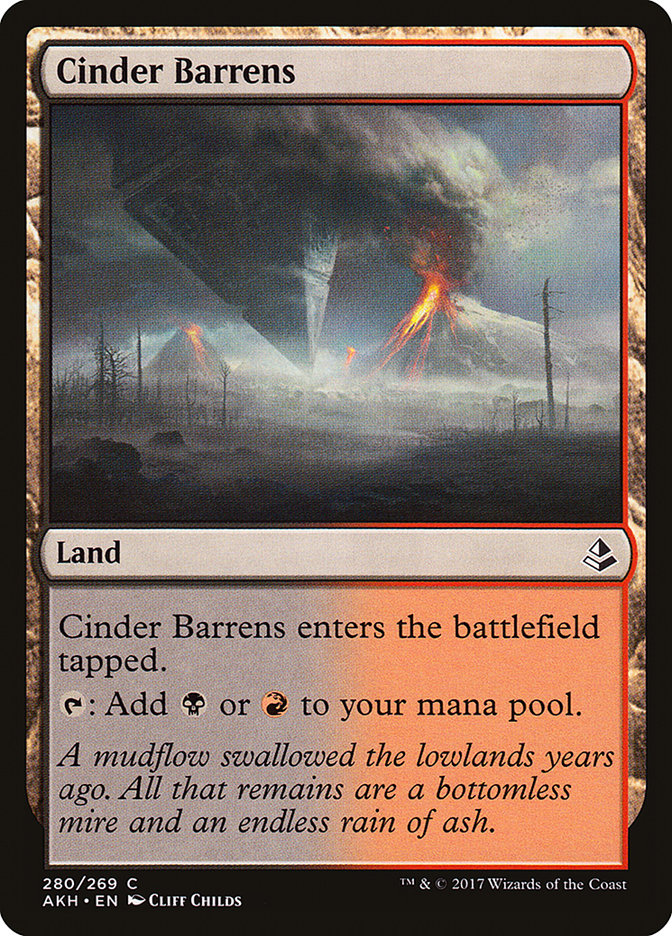 Cinder Barrens Amonkhet #280 | Magic! The Gathering Singles