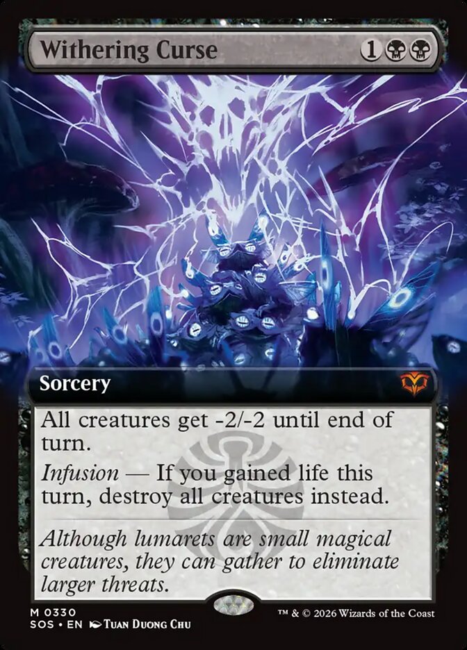 Withering Curse Secrets of Strixhaven Extended Art #330Card Front
