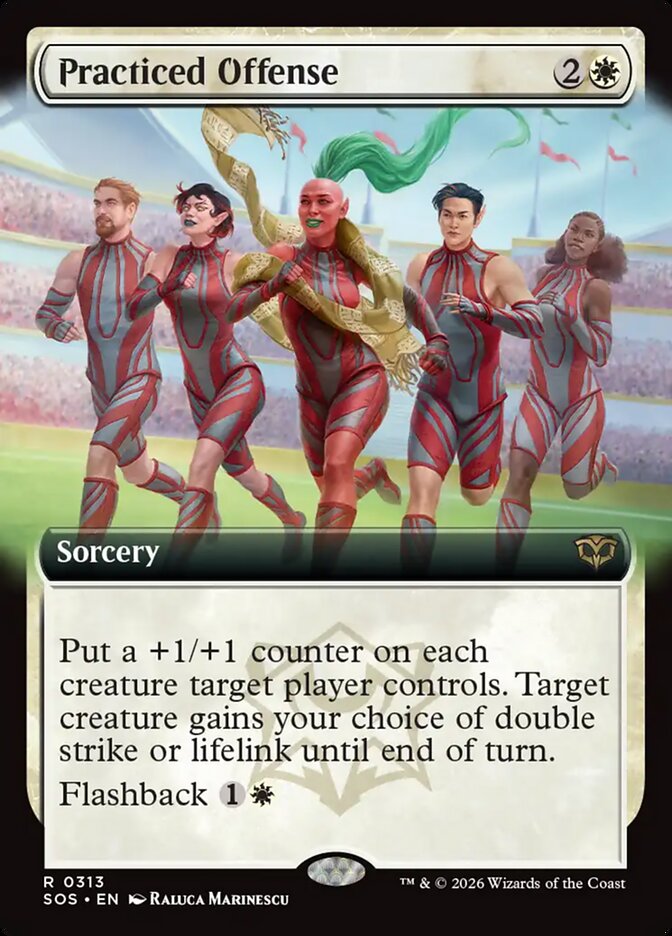 Practiced Offense Secrets of Strixhaven Extended Art #313Card Front