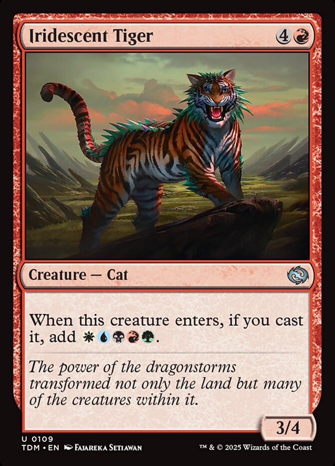Iridescent Tiger Tarkir Dragonstorm #109